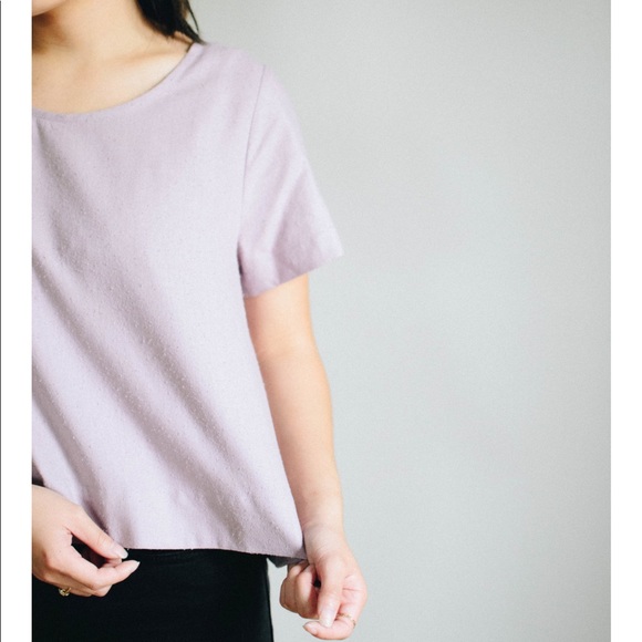 Jamie and the Jones Staple Basic Tee in Petal XS - Picture 2 of 7